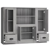 thumbnail of Helloshop26 - Buffet Sideboard Kommode Kleiderschrank Aufbewahrungsmöbel Organizer für Küche Wohnzimmer Lounge 3-teilig Sonoma 02_0037177