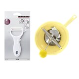 thumbnail of Ensemble de 2 ustensiles spécial purée avec éplucheur et moulin à légumes Fackelmann