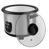 thumbnail of Reiskocher mit Dampfgareinsatz, 1,8 l, Warmhaltefunktion - silber