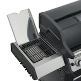 thumbnail of SANTOS Gasgrill S-318 Schwarz mit 3 Hauptbrenner, Infrarotseitenbrenner & Heckbrenner | inkl. Drehspieß, Rostheber & Silikonablage | Schwarz/Silber