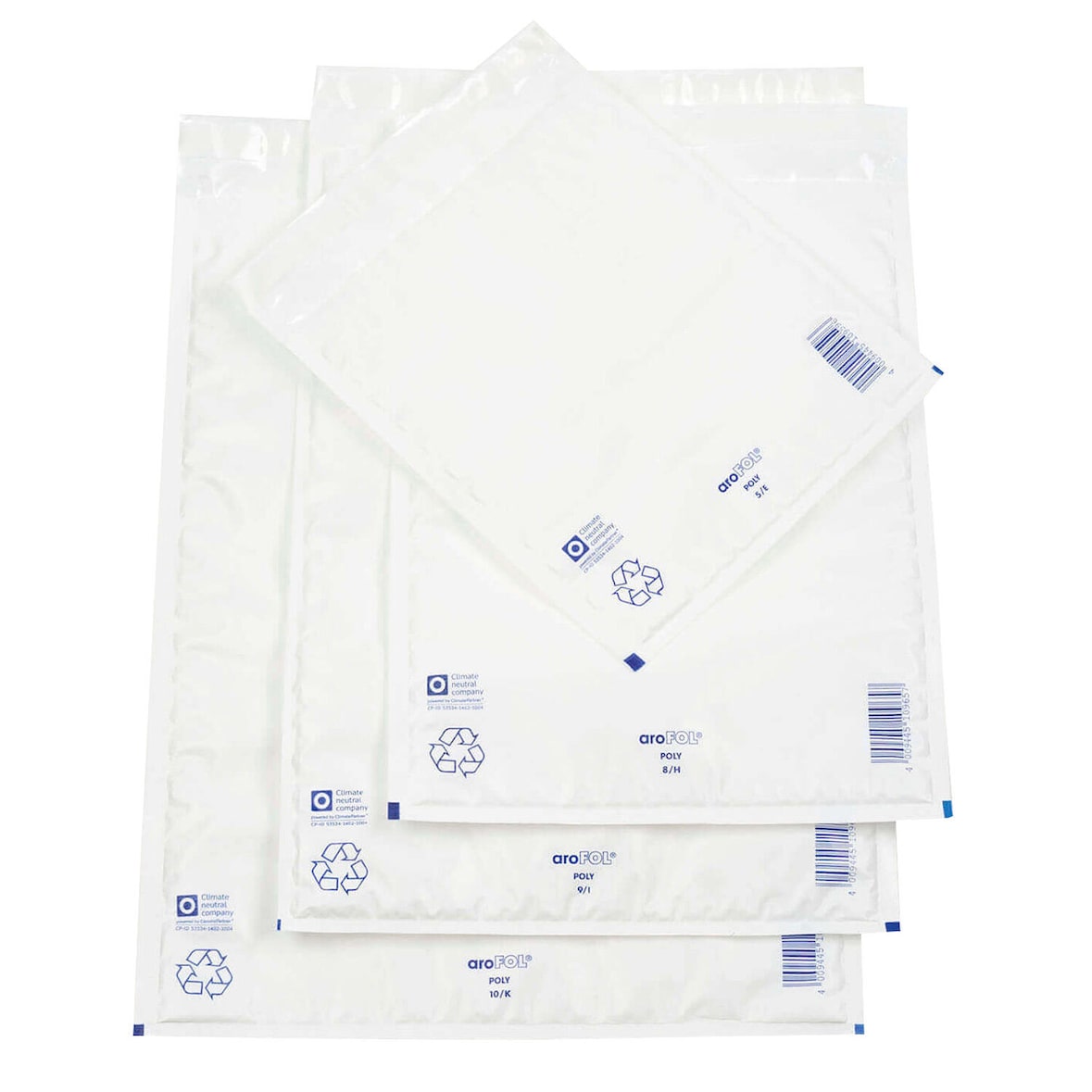 50x AROFOL-POLY/7 Luftpolstertasche A4,C4 250x350mm PE-Folie extra sicher