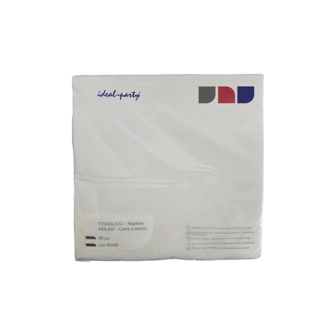 Airlaid-Servietten, 50er-Packung, 40 x 40 cm, Weiß