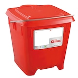 thumbnail of GILAC Seau carré HACCP + couvercle étanche - 12 L - Rouge G615709