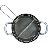 thumbnail of Mamù-Topf mit zwei Griffen und zwei Körben mit Glasdeckel ⌀ 22 cm, hergestellt in Italien aus kratzfestem, antihaftbeschichtetem Aluminium