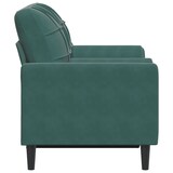 thumbnail of vidaXL 2-Sitzer-Sofa mit Zierkissen Dunkelgrün 120 cm Samt