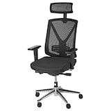 thumbnail of SIGMA Silla de oficina EC901, plástico, altura de asiento regulable, reposacabezas, negro