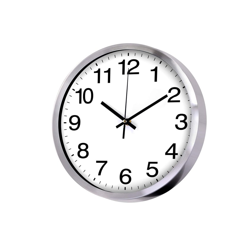 Eva Horloge murale inox ø35cm