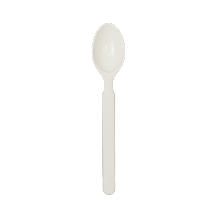 MONOUSO - Cuchara Reutilizable Durable PP Crema 16,9cm (1.000 Uds)