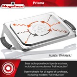 thumbnail of Magefesa Prisma - Plancha Teppanyaki 41x27cm Negra, Acero Inoxidable 18/10, Libre de PFOA/PFTE, Fácil Limpieza, Para Todo Tipo de Cocinas, Inducción