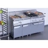 thumbnail of METRO PROFESSIONAL Gas Rostbräter Aufsatzgerät GGCB1700, Edelstahl, 35.6 x 51 cm, 7 kW, gewellt