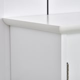 thumbnail of kleankin Gabinete de banheiro com grande espelho de armazenamento com prateleira ajustável interna e prateleiras abertas 60x18x63 cm Branco