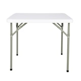 thumbnail of Mesa buffet Bolero cuadrada y plegable en color blanco 860x860x740mm
