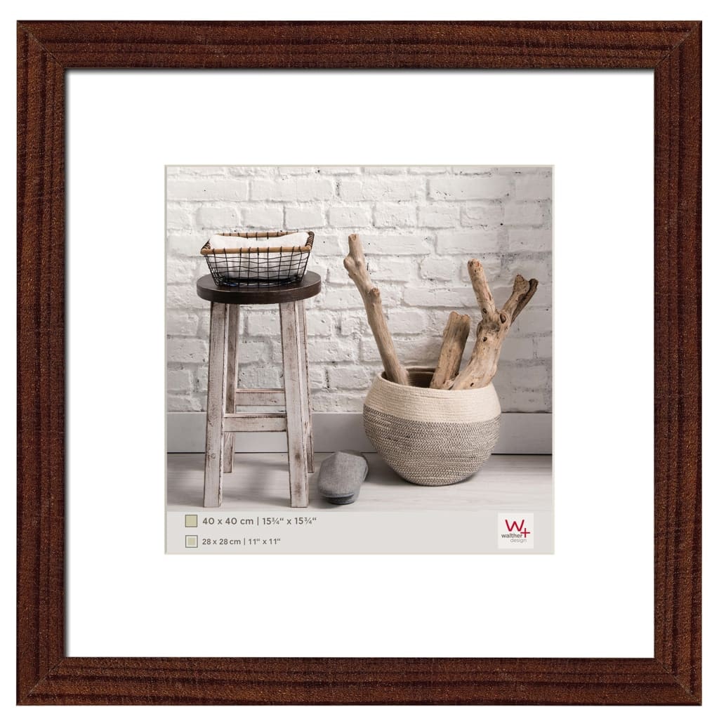 Marco de madera Home 40x40 cm NOGAL