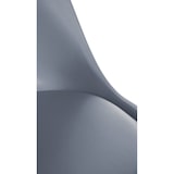 thumbnail of Set van 4 Eetkamerstoelen Sofia Kunststof grijs/natura (ronde)