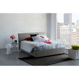 thumbnail of Dmora Letto matrimoniale Bibiana, Letto contenitore con rivestimento in tessuto, 100% Made in Italy, con materasso Cm 160x190 incluso, Grigio