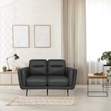 thumbnail of Loungesofa VINTALUX Kunstleder 2-Sitzer retro grau hjh LIVING
