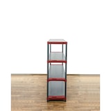 thumbnail of PROREGAL Kunststoffregal GREY BEAR Low, HxBxT 138x140x46cm, Fachlast 70kg, Grau-Rot Kunststoff-Regal Euro-Regal Stecksystem Lagerregal