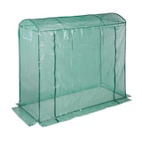 thumbnail of Relaxdays Tomatengewächshaus, rundes Dach, mit Tür, Tomatenhaus aus Stahl und Folie, UV-beständig, HBT: 170x80x200, grün