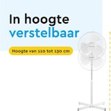 thumbnail of BRASQ Ventilator Staand - Statiefventilator Stil 45W - Fan met 3 snelheden -  Waaier Ø 40cm - Wit