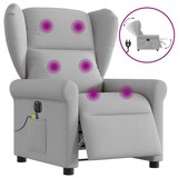 thumbnail of vidaXL Massagesessel Elektrisch Wolkengrau Stoff