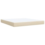 thumbnail of vidaXL Boxspringbett mit Matratze Creme 180x200 cm Stoff