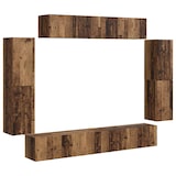 thumbnail of Helloshop26 - Meuble TV mural contemporain pratique et élégant 98 x 31 x 29,5 cm rangement généreux en bois ancien 02_0056206