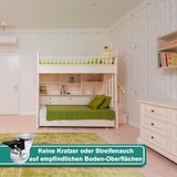 thumbnail of PRIOstahl Möbelrollen Transparente Rollen 50mm 2x Lenkrollen + 2x Bremsrollen