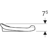 thumbnail of Geberit WC-Sitzring Baby rot