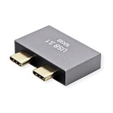 thumbnail of ROLINE USB 3.2 Gen 2 Adapter, 2x USB Typ C - 2x Typ A, ST/BU, silberfarben