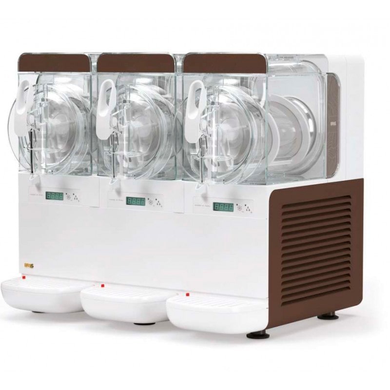 Maquina granizadora triple 3 x 2,8 litros - 1300 W - 550x440x449