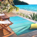 thumbnail of Tapete exterior, azul e verde, 120x180 cm