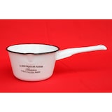 thumbnail of Kochtopf Topf mit Griff 51227 Weiß emailliert Emaille Kasserole Emailetopf Emailtopf