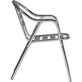 thumbnail of poltrona impilabile in alluminio con doppio tubo colore Grigio
