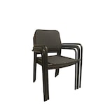 thumbnail of METRO PROFESSIONAL Gastro Armlehnstuhl stapelbar Triana, Stahl/Polyrattan, schwarz