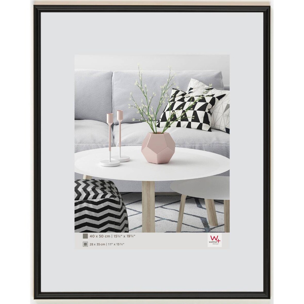 Cornice in plastica Galeria, nero, 42 x 59,4 cm (DIN A 2)