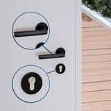 thumbnail of Innentür Türbeschlag Schwarz Edelstahl - Türdrücker Rosettengarnitur PZ