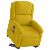 thumbnail of vidaXL Massagesessel mit Aufstehhilfe Elektrisch Gelb Samt