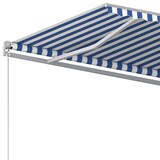 thumbnail of vidaXL Markise Manuell Einziehbar 400x350 cm Blau und Weiß