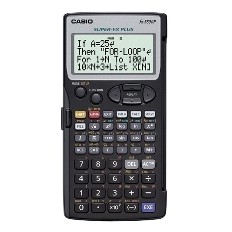 Casio fx-5800P Schulrechner Schwarz Display (Stellen): 16 batteriebetrieben (B x H x T) 73 x 10 x 14
