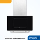 thumbnail of Exquisit KFD 60-9 Duo Inox Kopffrei-Dunstabzugshaube, 60 cm breit, Abluft/Umluft, Touch control, edelstahl