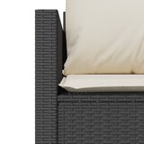 thumbnail of vidaXL 3-delige Bistroset met kussens poly rattan zwart