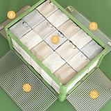 thumbnail of Joybos - Weiße multifunktionale faltbare Aufbewahrungsbox mit 116 Litern Fassungsvermögen.