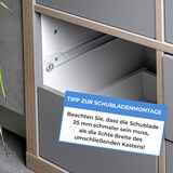 thumbnail of 1 Paar Schubladenschienen 400mm Teilauszug Rollenführung Weiß Professional Schubladenauszug Schienen
