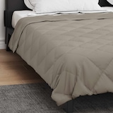 thumbnail of vidaXL Sommerdecke Hellgrau 220 x 200 cm Mikrofaser