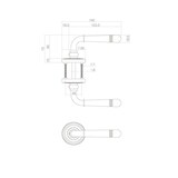 thumbnail of Türdrücker Türbeschlag Rosettengarnitur Drückergarnitur Chrom Profilzylinder