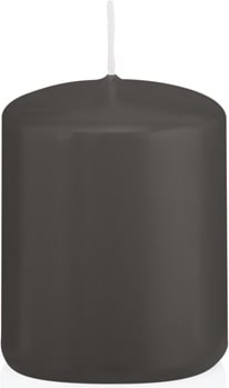 Stumpenkerzen Grau 60 x Ø 48 mm, 24 Stück