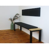 thumbnail of Lycce XXL Klemmkissen SCHWARZ  Bankauflage  Sitzkissen für Sitzbank (verrutscht nicht) Kunstleder Breite 150cm