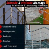 thumbnail of PRIOstahl Gelenkverbinder Stabverbinder 1 Verbinder Stellbar für 10mm Rundstäbe Edelstahl V2A