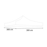 thumbnail of Telo tetto Bianco 3X3 impermeabile per ricambio gazebo richiudibile