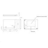 thumbnail of TabLines TWP001W Tablet Wandhalter für Samsung Tab A7 10.4 (2020), weiß